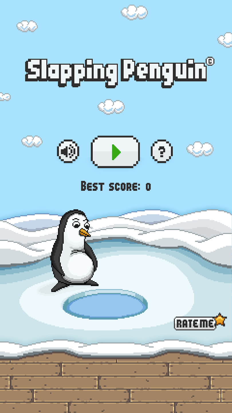 Slapping Penguin — title screen