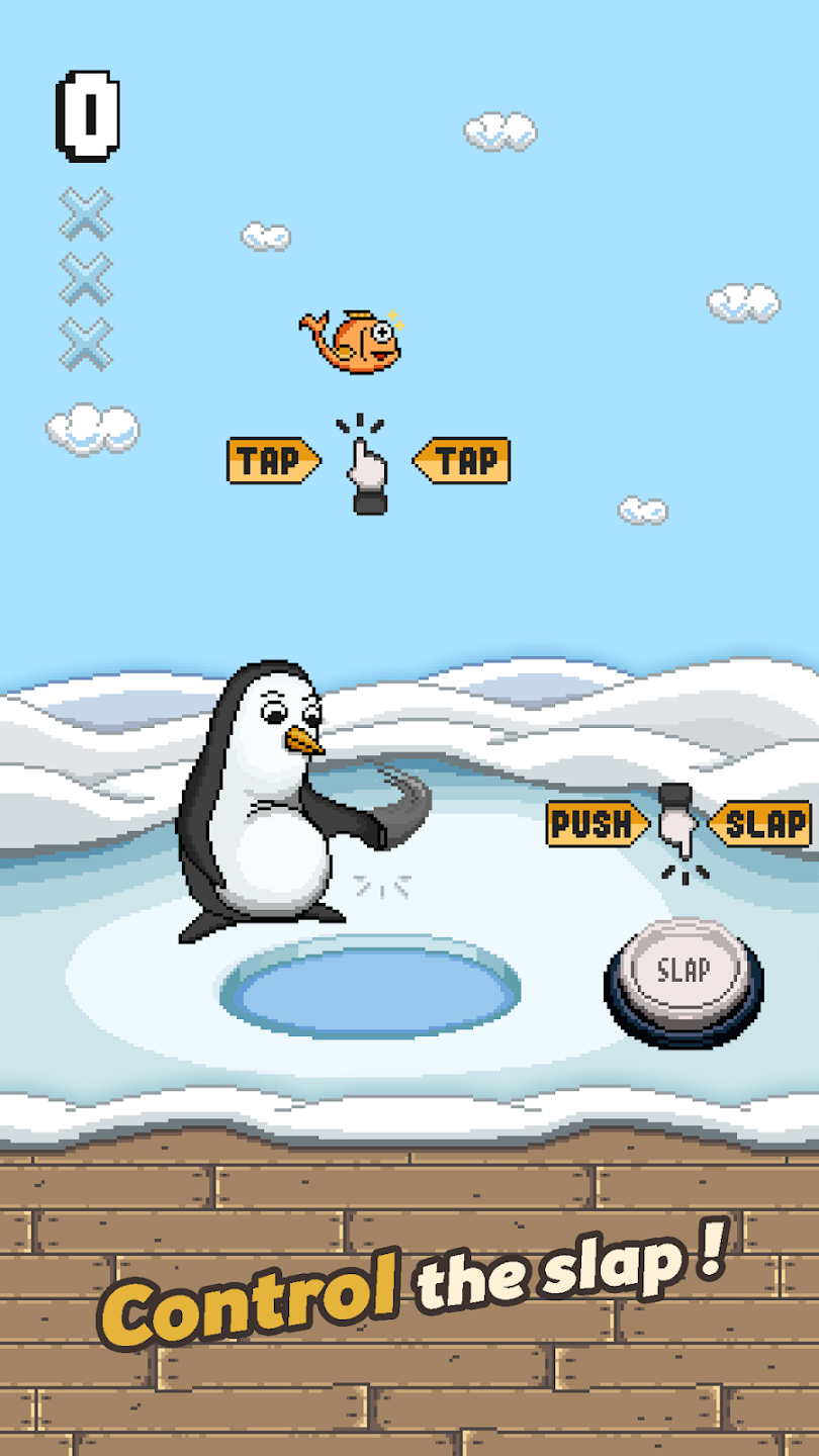 Slapping Penguin — control the slap