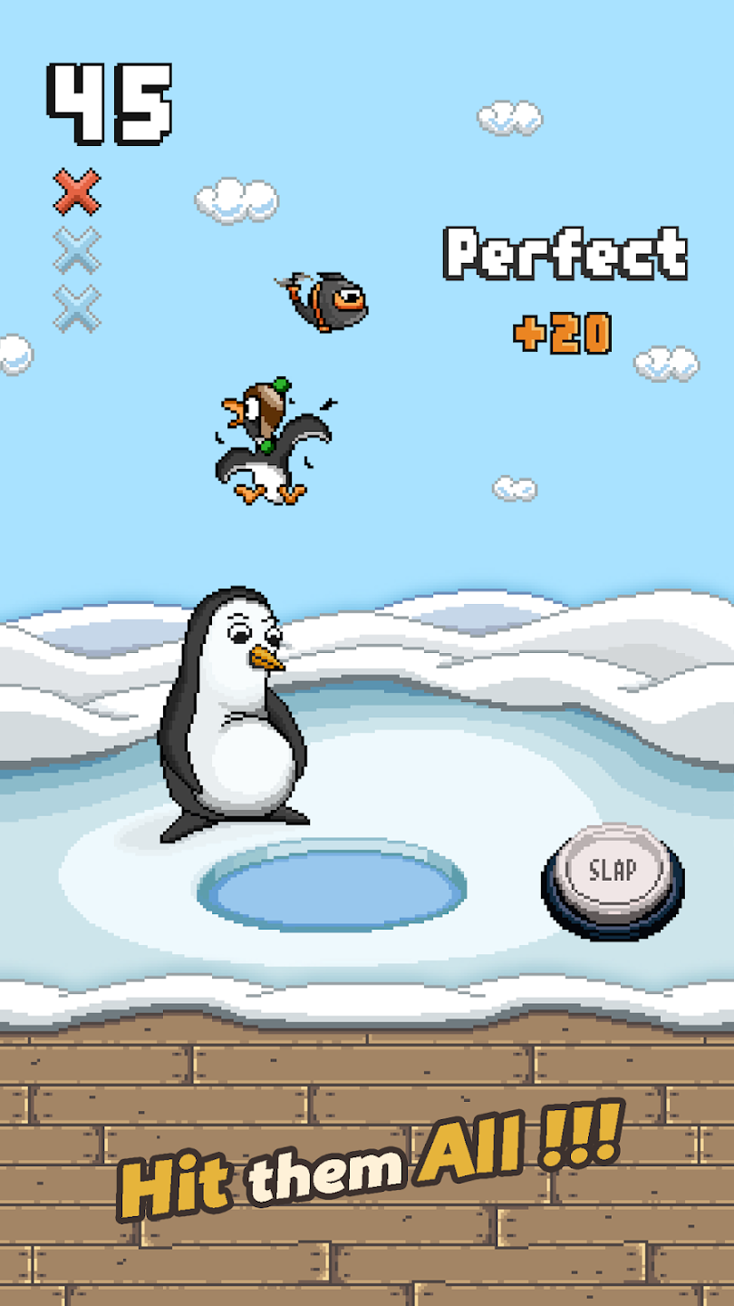 Slapping Penguin — hit them all